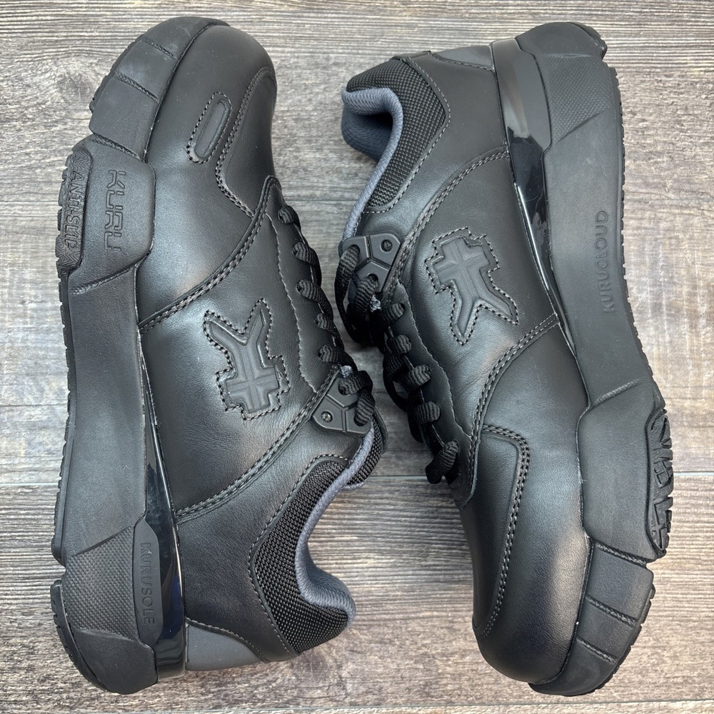 KURU Kinetic 2 Women's 9.5 Wide Sneaker Anti-Slip Work Black Leather $179 NEW - Picture 7 of 10